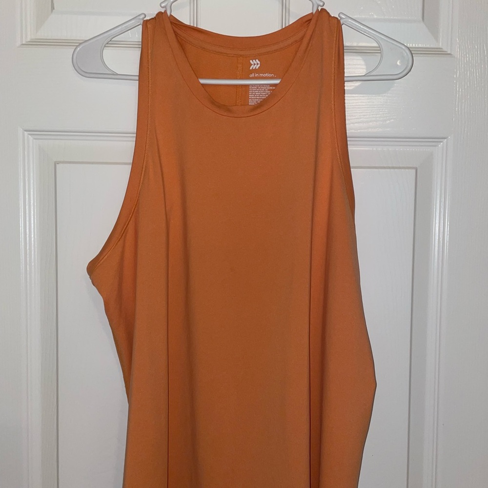 Orange All in Motion Racer Back Top